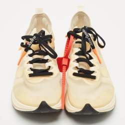 Off White x Nike Two Tone Mesh Zoom Fly SP Black Sneakers Size 39