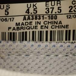 Pre Owned Off-White x Nike White Knit Fabric Air VaporMax Sneakers Size 37.5