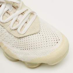 Pre Owned Off-White x Nike White Knit Fabric Air VaporMax Sneakers Size 37.5