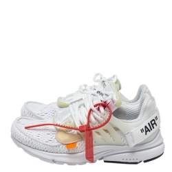 Pre Owned Off-White x Nike Fabric And Rubber Air Presto Lace Up Sneakers Size 38.5