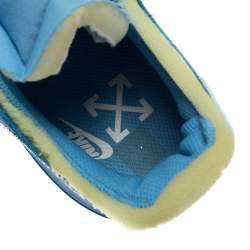 Pre Owned حذاء رياضي أوف وايت ونايك أم سي أيه أير فورس 1 جلد أزرق مقاس 43