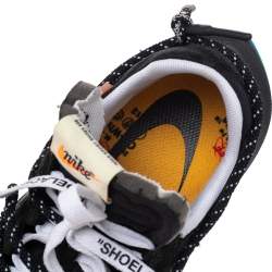 Pre Owned حذاء رياضي أوف وايت ونايكمنخفض من أعلى زوم ترا كيغر 5 منخفض من أعلى سويدي ونايلون أسود مقاس 40.5