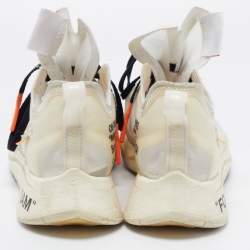 Off-White x Nike White/Transparent Nylon And Suede Zoom Fly Sneakers Size 41