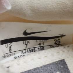 Off-White x Nike White/Transparent Nylon And Suede Zoom Fly Sneakers Size 41