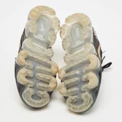 Off-White x Nike Black Knit Fabric Vapormax Sneakers Size 40.5