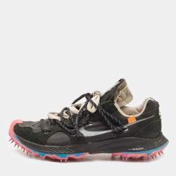 Pre Owned Off-White x Nike Black/Pink Suede and Nylon Zoom Terra Kiger 5 Sneakers Size 40