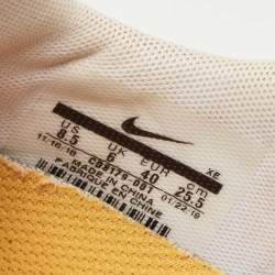 Pre Owned Off-White x Nike Black/Pink Suede and Nylon Zoom Terra Kiger 5 Sneakers Size 40