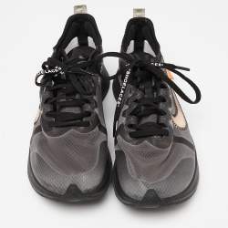 Off White x Nike Two Tone Mesh Zoom Fly SP Black Sneakers Size 40