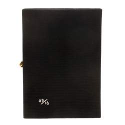 Pre Owned حقيبة كلتش اوليمبيا لو تان كتاب زولا نحاس وكانفاس سوداء