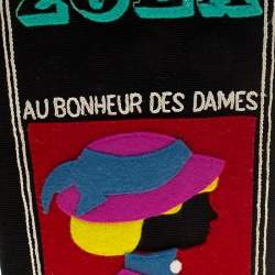 Pre Owned حقيبة كلتش اوليمبيا لو تان كتاب زولا نحاس وكانفاس سوداء