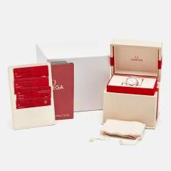 Omega Silver Dial Sedna™ Gold Diamond Stainless Steel Constellation Co-Axial 131.25.29.20.52.001 Women's Watch 29 mm