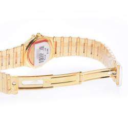 Pre Owned Omega 18K Yellow Gold And Stainless Steel Constellation 1154.75 Quartz Women's Wristwatch 25.5 mm