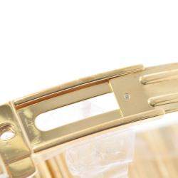 Pre Owned Omega 18K Yellow Gold And Stainless Steel Constellation 1154.75 Quartz Women's Wristwatch 25.5 mm