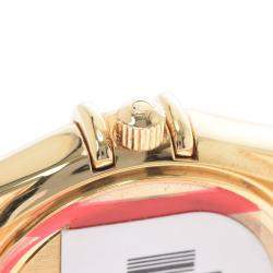 Pre Owned Omega 18K Yellow Gold And Stainless Steel Constellation 1154.75 Quartz Women's Wristwatch 25.5 mm