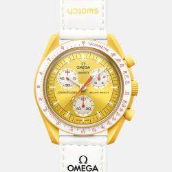 Omega Yellow Velcro Omega Mission To The Sun  42 mm