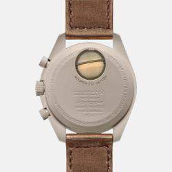 Omega Beige Velcro Omega Mission To Saturn  42 mm