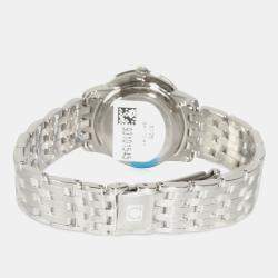 Omega White Diamond Stainless Steel De Ville Prestige 424.15.27.60.55.001 Quartz Women's Wristwatch 27 mm