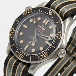 Omega Brown Titanium NATO Seamaster 007 Edition 210.92.42.20.01.001 Men's Wristwatch 42 mm