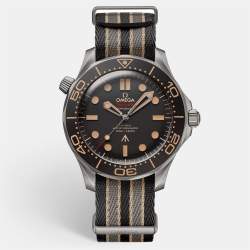 Omega Brown Titanium NATO Seamaster 007 Edition 210.92.42.20.01.001 Men's Wristwatch 42 mm