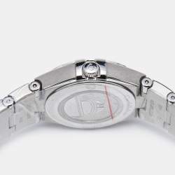 Pre Owned Omega Silver White Stainless Steel Constellation 131.10.25.60.02.001 Women's Wristwatch 25 mm