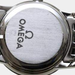 Omega White Stainless Steel De Ville Prestige 4575.71.00 Quartz Women's Wristwatch 22 mm