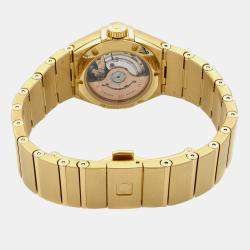 Omega White 18K Gold Constellation 123.55.27.20.05.002 Automatic Women's Wristwatch 27 mm