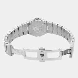 Omega White MOP Stainless Steel Constellation Quartz Women's Wristwatch 24 mm