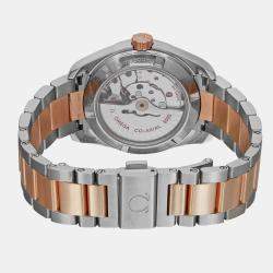 Omega MOP 18k Rose Gold Stainless Steel Seamaster Aqua Terra 231.25.39.21.55.001 Automatic Women's Wristwatch 38.5 mm