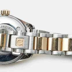 Omega Mother Of Pearl Diamond 18K Rose Gold Stainless Steel Seamaster Aqua Terra 2365.75.00 Women's Wristwatch 29.20 mm
