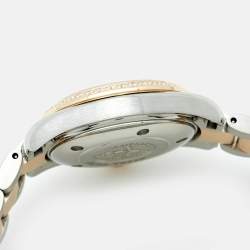 Omega Mother Of Pearl Diamond 18K Rose Gold Stainless Steel Seamaster Aqua Terra 2365.75.00 Women's Wristwatch 29.20 mm