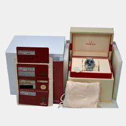 Omega Black MOP Stainless Steel Constellation 123.15.27.20.51.001 Automatic Women's Wristwatch 27 mm