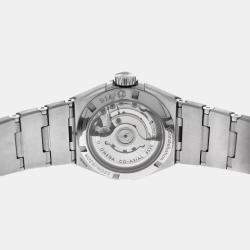 Omega Black MOP Stainless Steel Constellation 123.15.27.20.51.001 Automatic Women's Wristwatch 27 mm