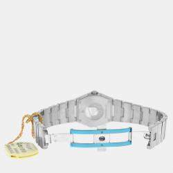 Omega White MOP Stainless Steel Diamond Constellation 123.15.27.60.55.002 Quartz Women's Wristwatch 27 mm