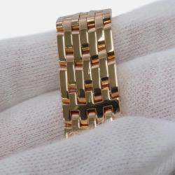 Pre Owned Omega De Ville Prestige 424.55.24.60.55.002 Quartz White MOP 18K Rose Gold Women's Wristwatch 24 mm