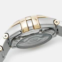 Pre Owned Omega Constellation 123.28.27.20.57.007 Tahiti Grey Mother Of Pearl Diamond Stainless Steel Women's Wristwatch 27 mm