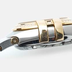 Pre Owned Omega Constellation 123.28.27.20.57.007 Tahiti Grey Mother Of Pearl Diamond Stainless Steel Women's Wristwatch 27 mm