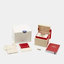 Pre Owned Omega Constellation 123.28.27.20.57.007 Tahiti Grey Mother Of Pearl Diamond Stainless Steel Women's Wristwatch 27 mm