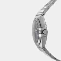 Pre Owned Omega Constellation 1590.51 Automatic Black Stainless Steel Women's Wristwatch 31 mm