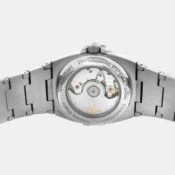 Pre Owned Omega Constellation 1590.51 Automatic Black Stainless Steel Women's Wristwatch 31 mm