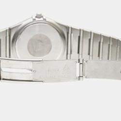 Pre Owned Omega Constellation Quartz Silver Stainless Steel Women's Wristwatch 35 mm