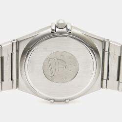 Pre Owned Omega Constellation Quartz Silver Stainless Steel Women's Wristwatch 35 mm