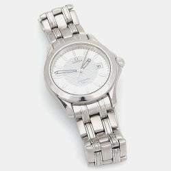 Pre Owned Omega Seamaster 2511.31 Quartz Silver Stainless Steel Women's Wristwatch 36 mm