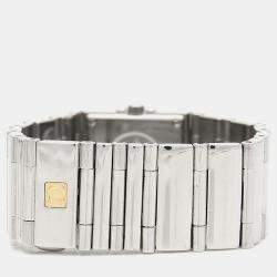 Pre Owned Omega Constellation Quartz MOP Stainless Steel Women's Wristwatch 19 mm