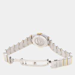 Pre Owned Omega Constellation 131.25.25 Quartz Yellow Gold Stainless Steel Women's Wristwatch 25 mm