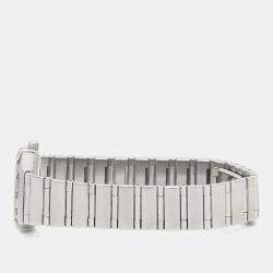 مملوكة مسبقًا ساعة يد نسائية أوميغا كونستليشن ستانلس ستيل مرصعة بالألماس ذات وجه لؤلؤي 22.5 ملم