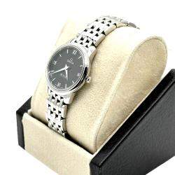 Pre Owned Omega De Ville Prestige 424.10.27.60.01.001 Quartz Black Stainless Steel Women's Wristwatch 24.4mm