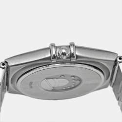 Pre Owned Omega Constellation 396.1201 Silver Dial Stainless Steel Women's Wristwatch 33 mm