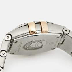 Pre Owned Omega Constellation 123.20.24.60.55.005 Mother Of Pearl Diamond 18K Rose Gold Stainless Steel Women's Wristwatch 24 mm