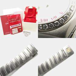Pre Owned Omega Constellation 1466.63 Quartz White Stainless Steel Women's Wristwatch 23 mm