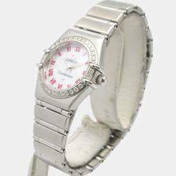 Pre Owned Omega Constellation 1466.63 Quartz White Stainless Steel Women's Wristwatch 23 mm